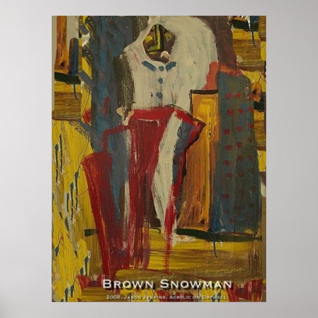 Póster Brown Snowman (Frente)