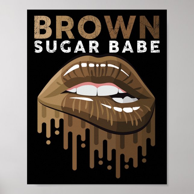 Póster Brown Sugar Bybe Black History Month Junetdecime (Frente)