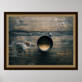 Póster Brown & Tan Coffee Poster
