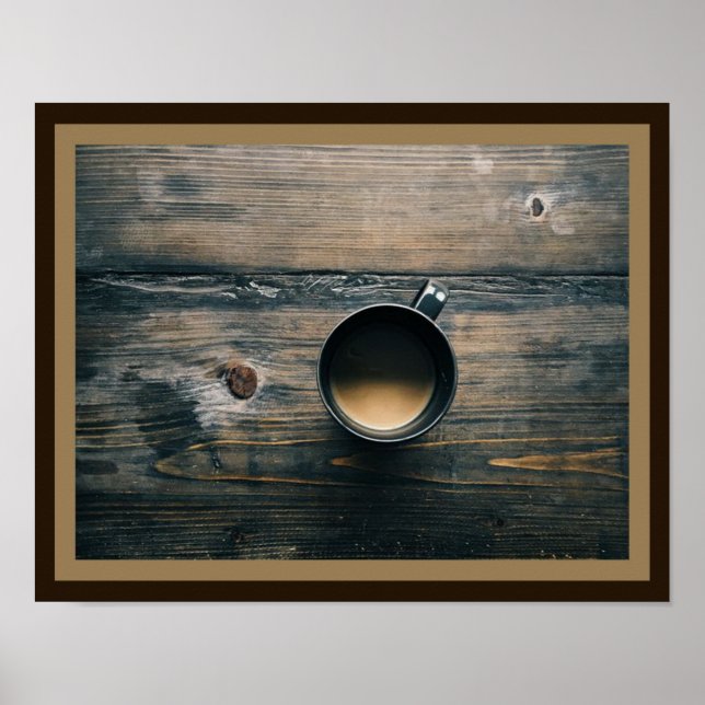 Póster Brown & Tan Coffee Poster (Frente)