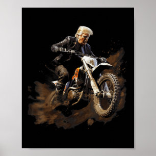 Póster Brraaap Funny Dirt Bike Motocross para los ciclist