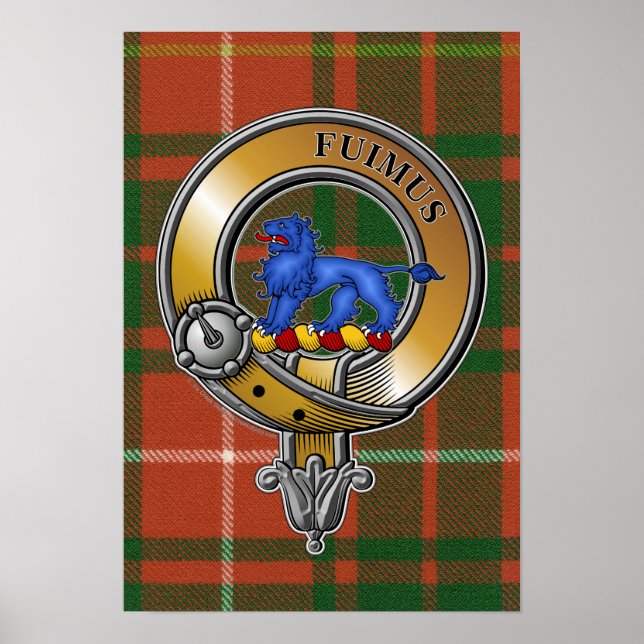 Póster Bruce Tartan & Badge (Frente)
