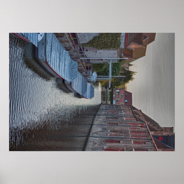 Póster brugge belgium turismo vacaciones turísticas (Frente)