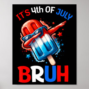 Póster Bruh 4 De Julio Niños Niños 4 De Julio Popsicle