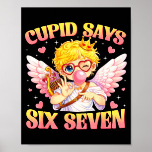 Póster Bruh 67 Seis Siete 6 7 Meme San Valentín Divertido