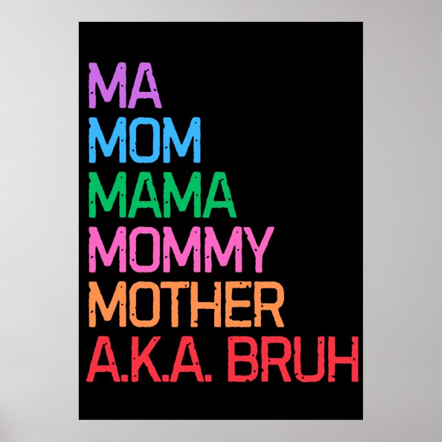 Póster Bruh antes conocida como el regalo de mamá del día (Frente)