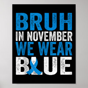 Póster Bruh En Noviembre Usamos Conciencia Sobre La Diabe