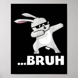 Póster Bruh Meme Gracioso Bro Adolescentes Niños Día de P