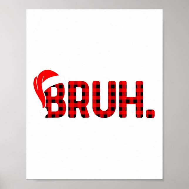 Póster Bruh Navidades graciosos se enfrentan a los adoles (Frente)