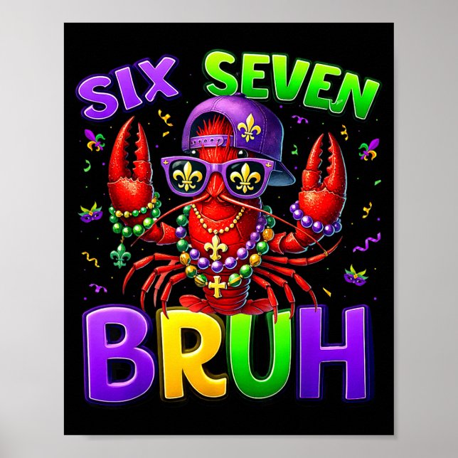 Póster Bruh Six Seven 67 Carnaval de Marsella Chicos Lang (Frente)