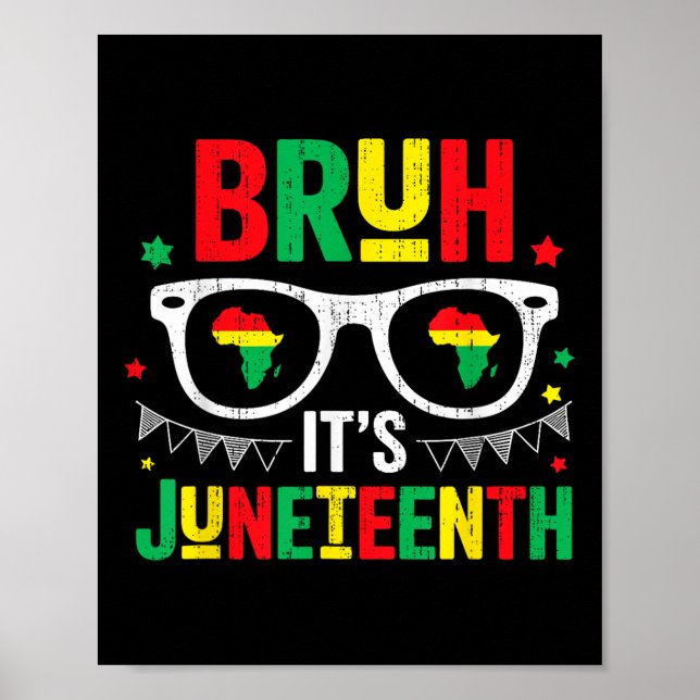 Póster Bruh su 19 de junio libertad 19 de junio 1865 afri (Frente)