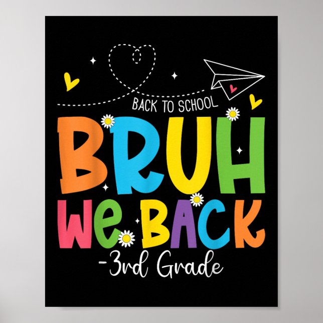 Póster Bruh Volvemos 3er Grado Volver A La Escuela Tercer (Frente)