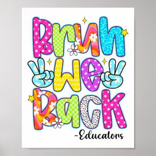 Póster Bruh Volvemos Educadores Leopardo Regreso a Clases