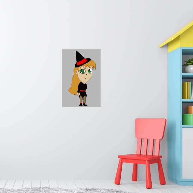 Póster bruja chibi (Guardería 1)
