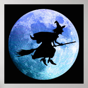 Póster Bruja de Halloween