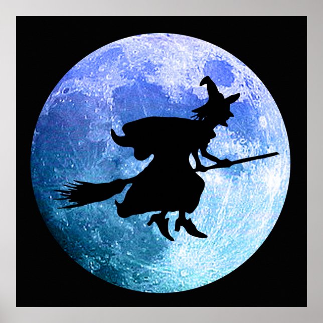 Póster Bruja de Halloween (Frente)