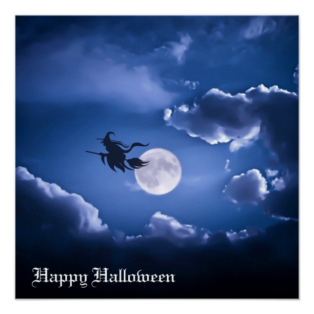 Póster Bruja de Halloween (Anverso)