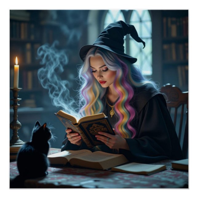 Póster Bruja de Halloween (Anverso)