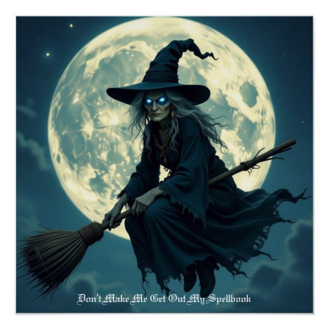 Póster Bruja de Halloween (Anverso)