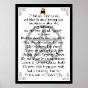 Póster Bruja de la cocina