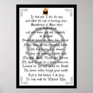 Póster Bruja de la cocina