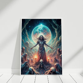 Póster Bruja de la Luna Oscura - Espíritu llama Poster ri