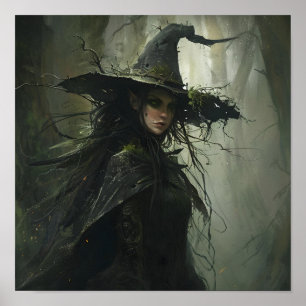 Póster Bruja del bosque oscuro