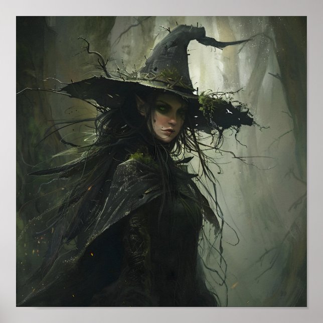 Póster Bruja del bosque oscuro (Frente)
