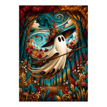 Bruja Fantasma Caprichosa Bosque de Otoño