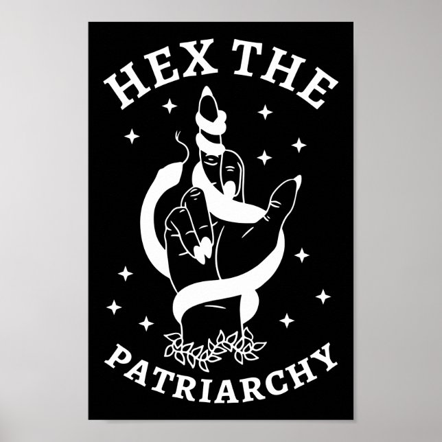Póster Bruja feminista - Hex El Patriarcado III (Frente)