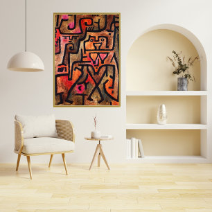 Póster Bruja forestal, Paul Klee