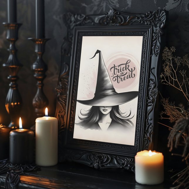 Póster Bruja vintage de Halloween lujosa bruja (Subido por el creador)