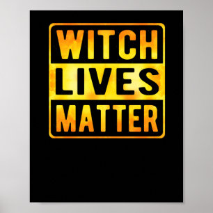Póster Bruja vive divertida Halloween Witch Meme Wiccan W