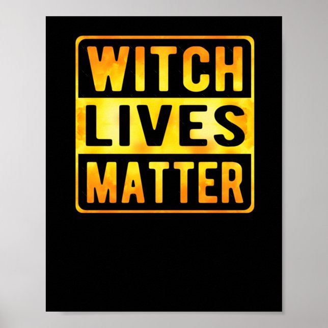 Póster Bruja vive divertida Halloween Witch Meme Wiccan W (Frente)