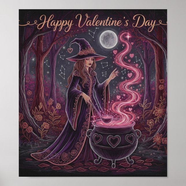 Póster BrujaDelDíaDeSanValentínMística (Frente)