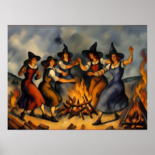 Póster brujas bailarinas (Frente)