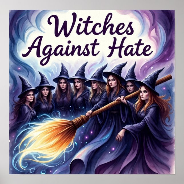 Póster Brujas contra el odio (Frente)