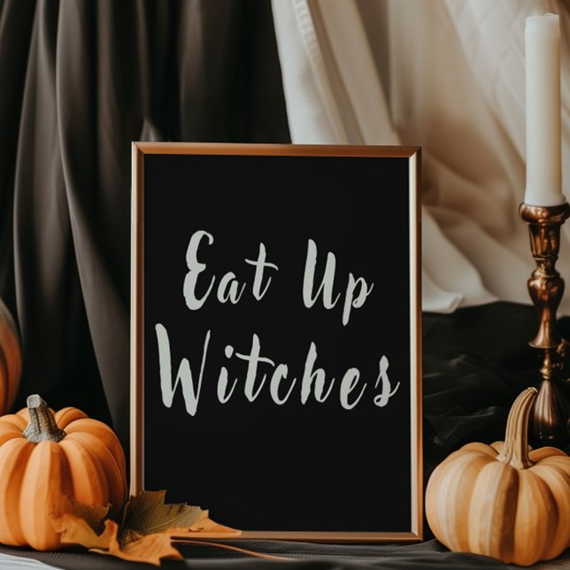 Póster Brujas Devoran Halloween Chic Mesa de Comida (Subido por el creador)