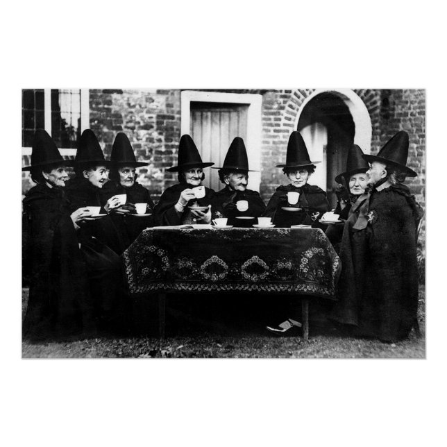 Póster Brujas galesas con té crone teatime (Anverso)