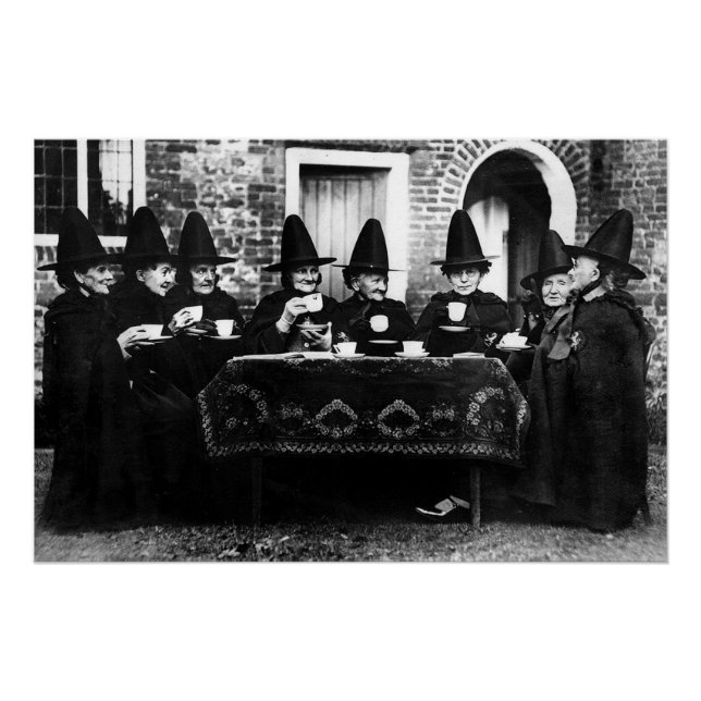 Póster Brujas galesas con té crone teatime (Anverso)