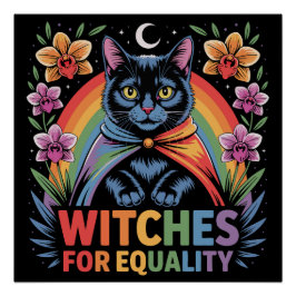Póster Brujas por la Igualdad Feminista