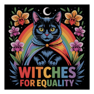 Póster Brujas por la Igualdad Feminista