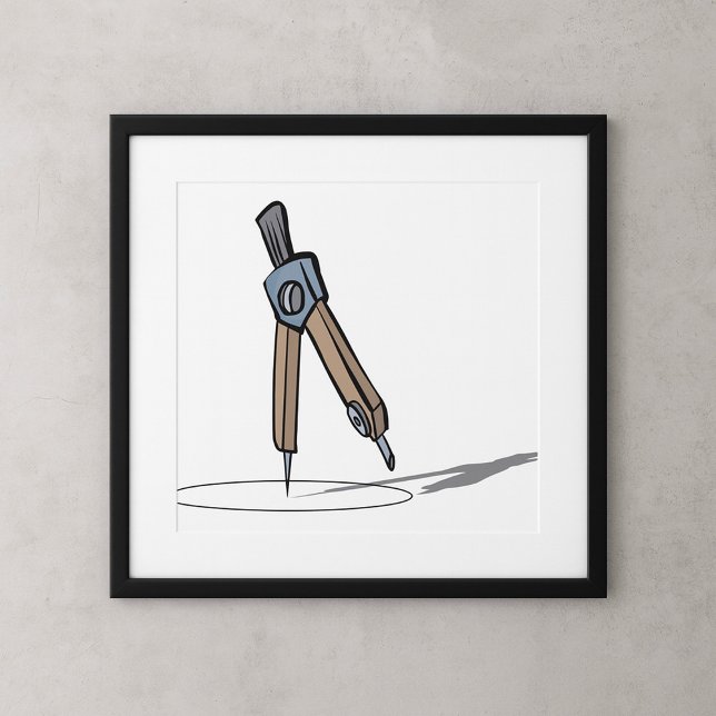 Póster Brújula de Dibujo Herramienta de Geometría (Subido por el creador)