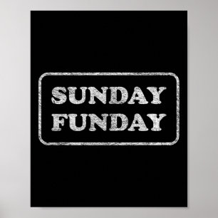 Póster Brunch de domingo divertido Fútbol Deportes Barbac