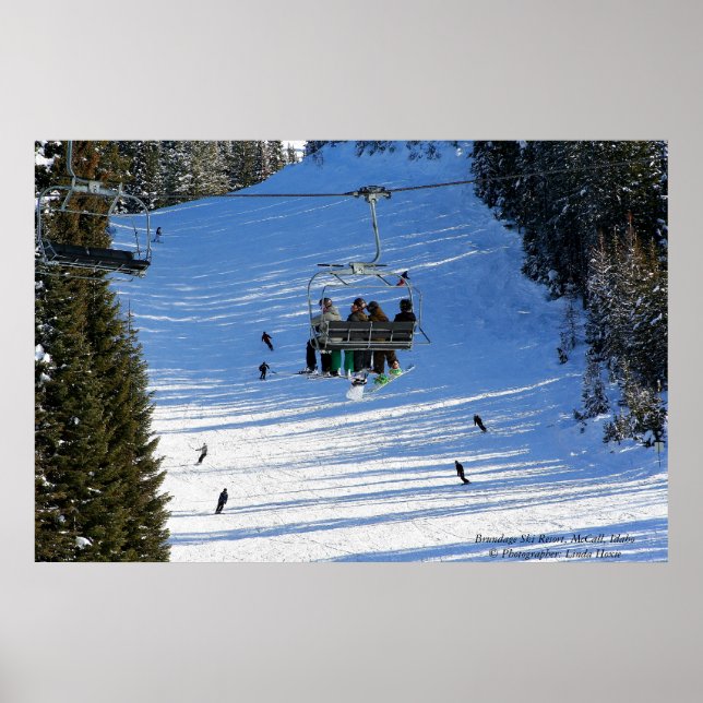 Póster Brundage Ski Resort, McCall, Idaho (Frente)