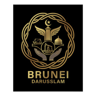Póster Brunéi Darussalam Sudeste Asiático
