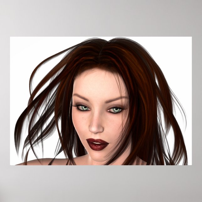 Póster Brunette Beauty poster (Frente)