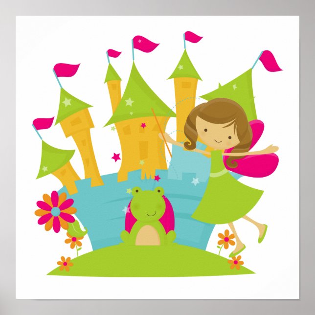 Póster Brunette Fairy Princess (Frente)