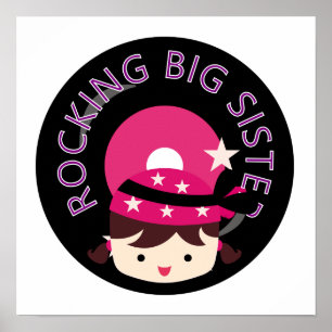Póster Brunette Rocking Big Sister