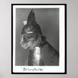 Póster Brunhild Brunhilda Brynhild Brünhilde Cat